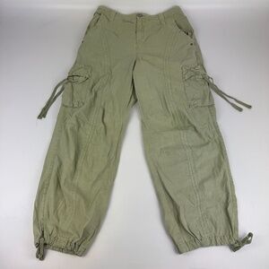 By Anthropologie Womens Size 26 Loose Fit Cargo Pants Green